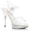 Fabulicious - GLORY508 Ankle strap sandal - Transparent/White Product image